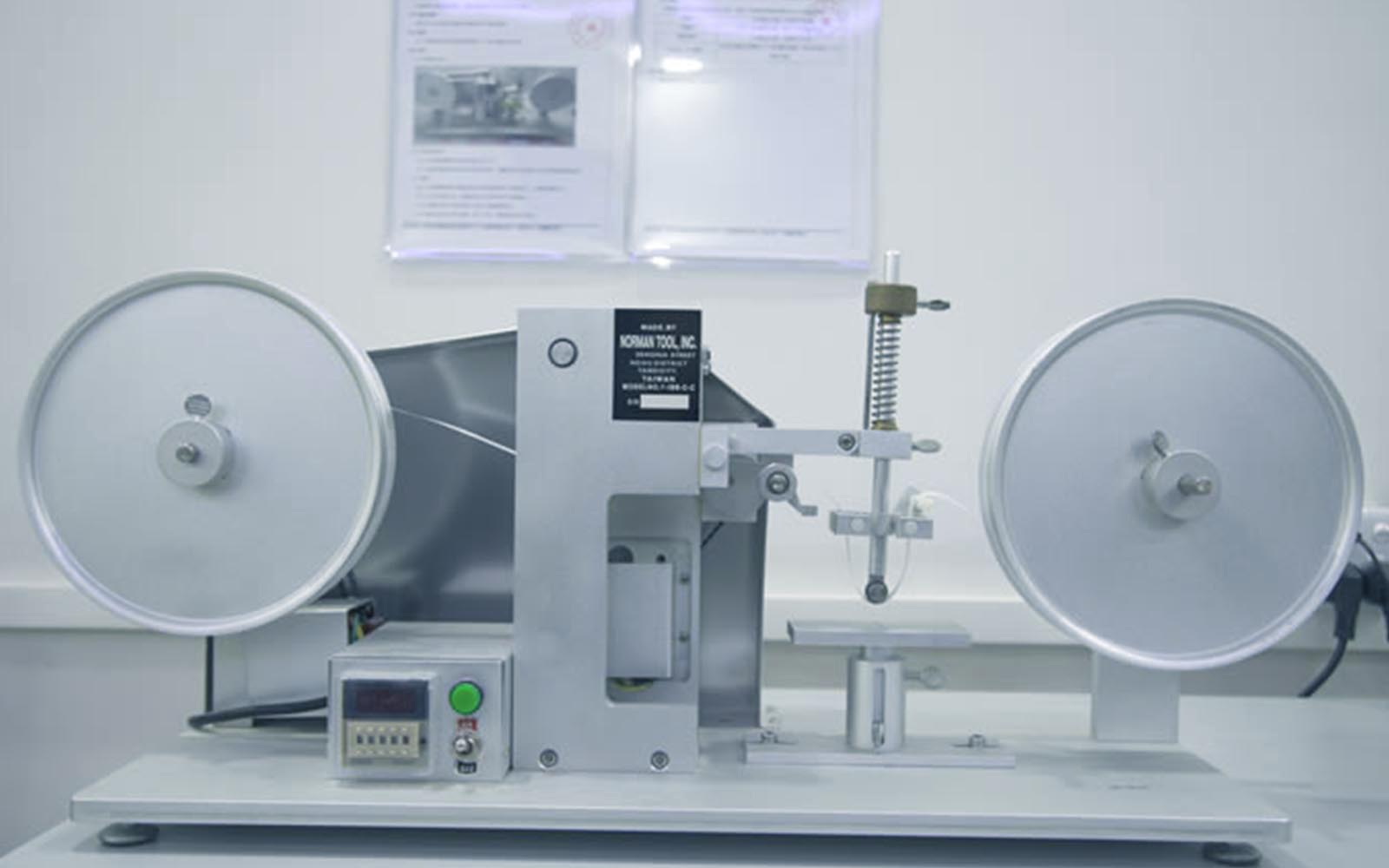 Abrasion test machine for surface coating adhesion on plastic injection parts